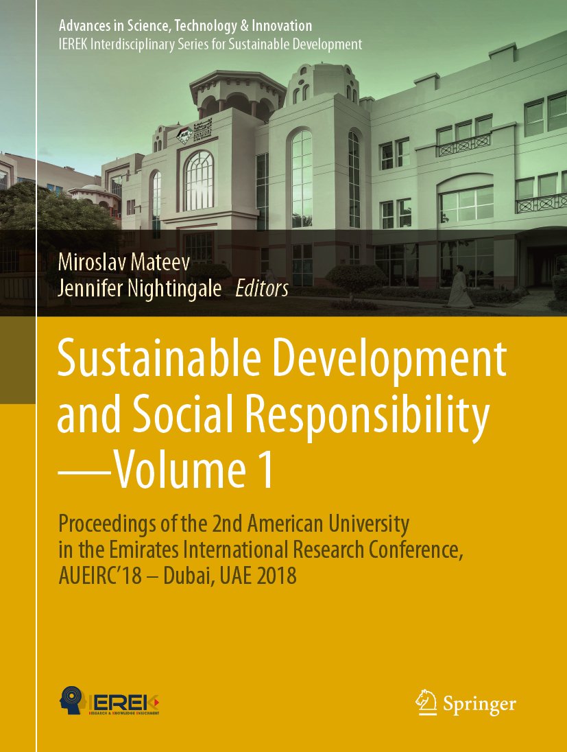 Sustainable Development and Social Responsibility—Volume 1