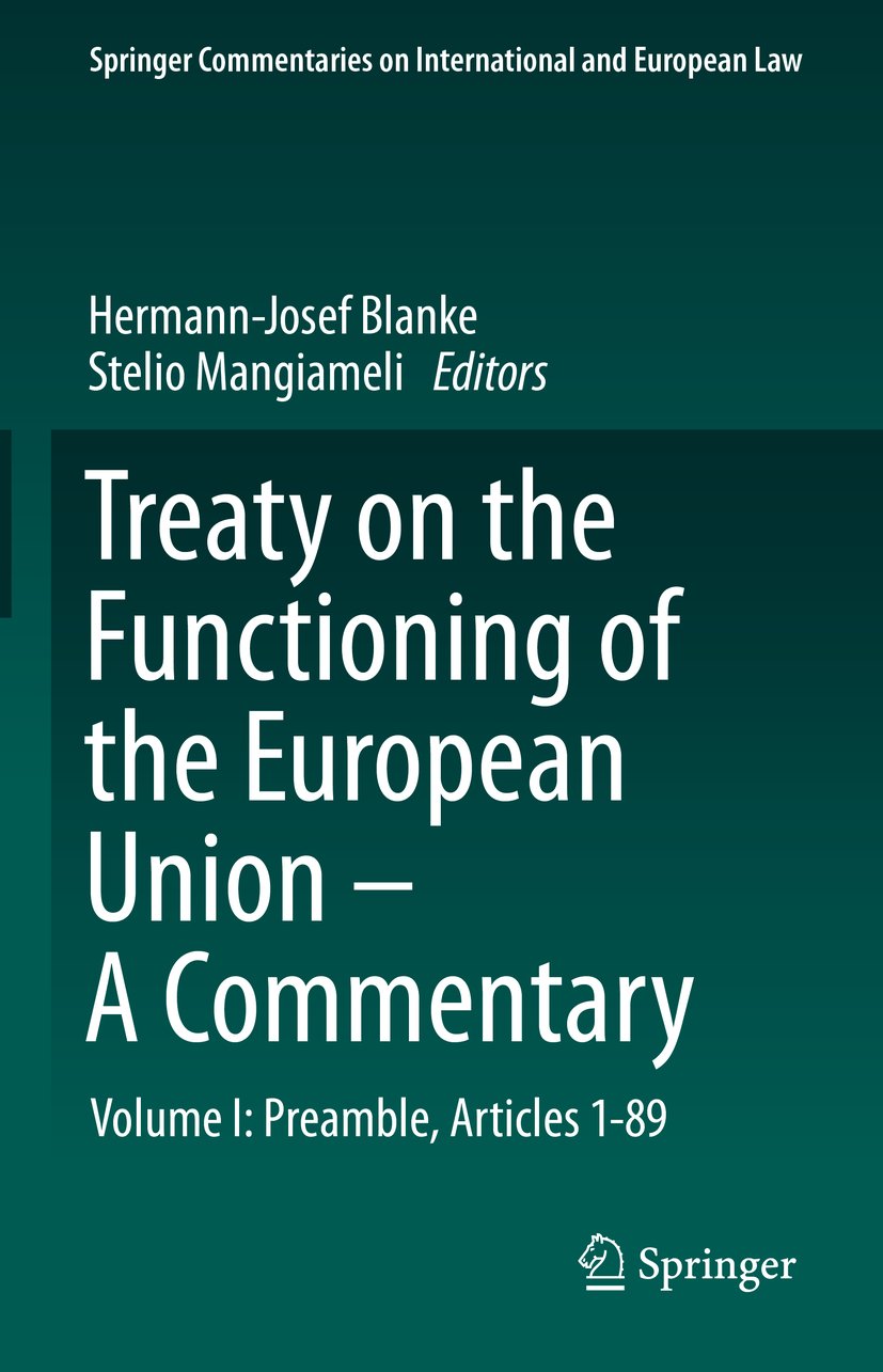 Springer Commentaries on International and European Law