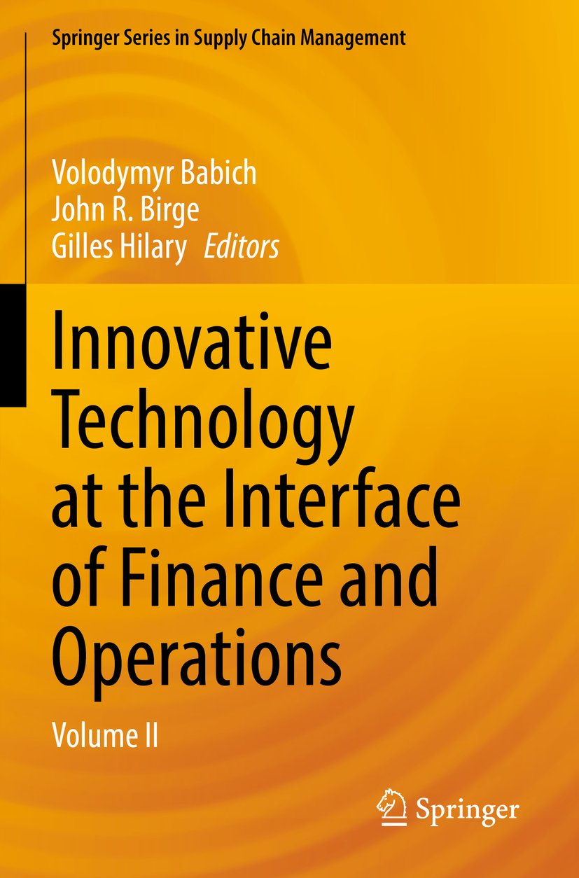 Innovative Technology at the Interface of Finance and Operations