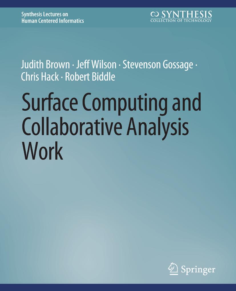 Synthesis Lectures on Human-Centered Informatics