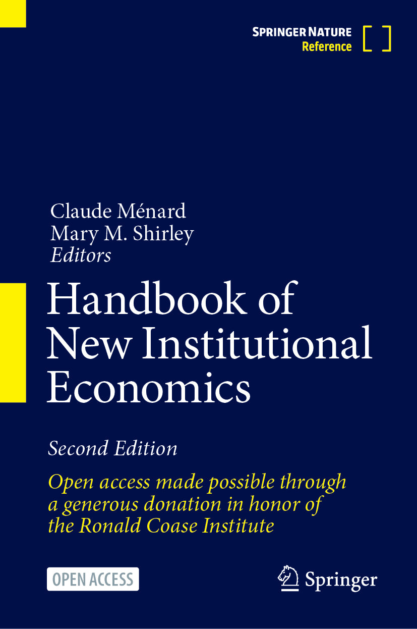 Handbook of New Institutional Economics