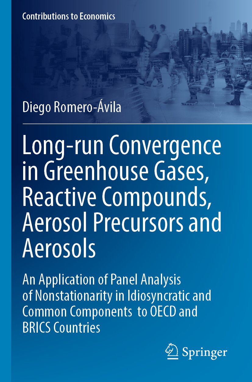 Long-run Convergence in Greenhouse Gases, Reactive Compounds, Aerosol Precursors and Aerosols