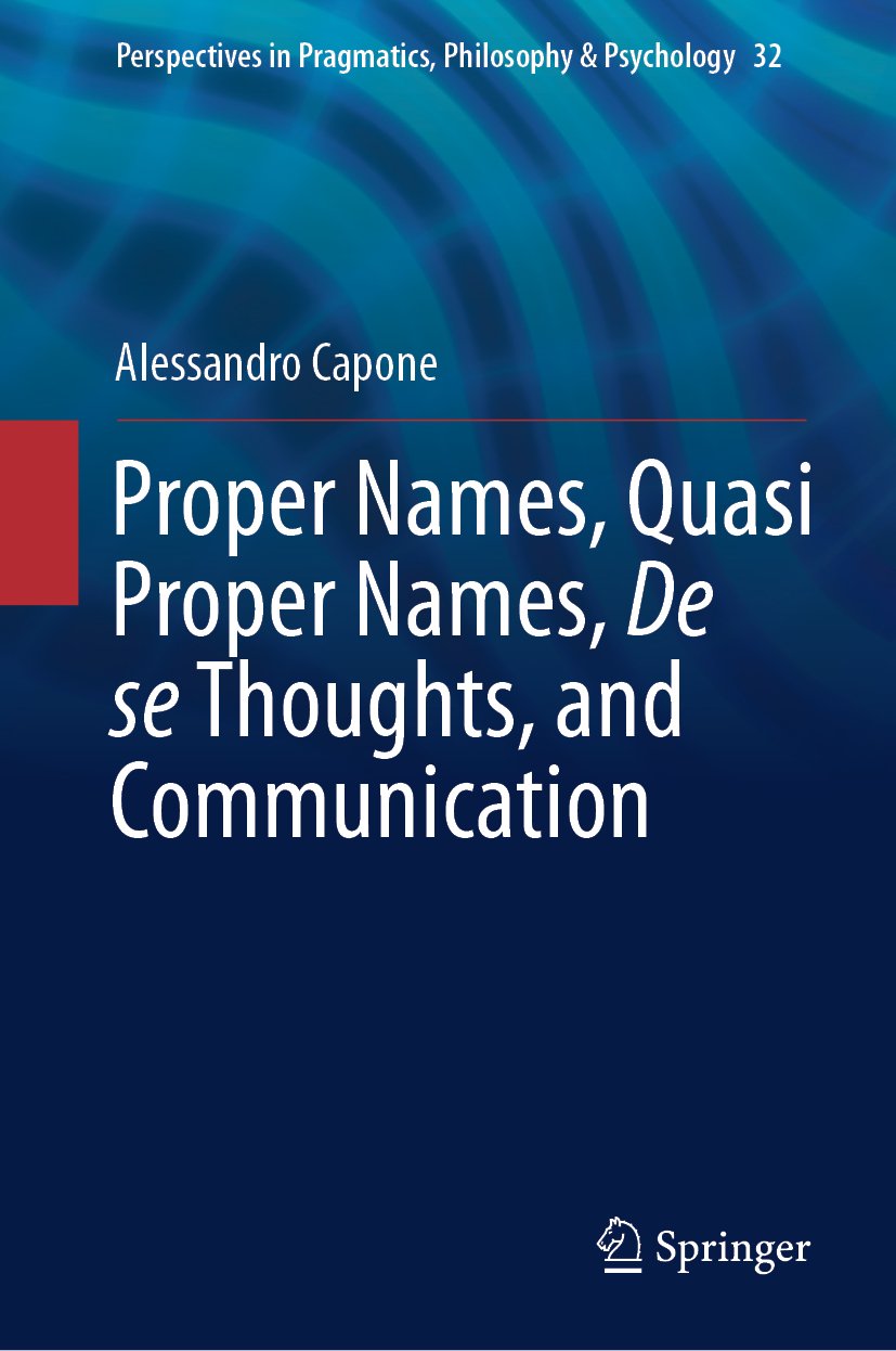 Perspectives in Pragmatics, Philosophy & Psychology