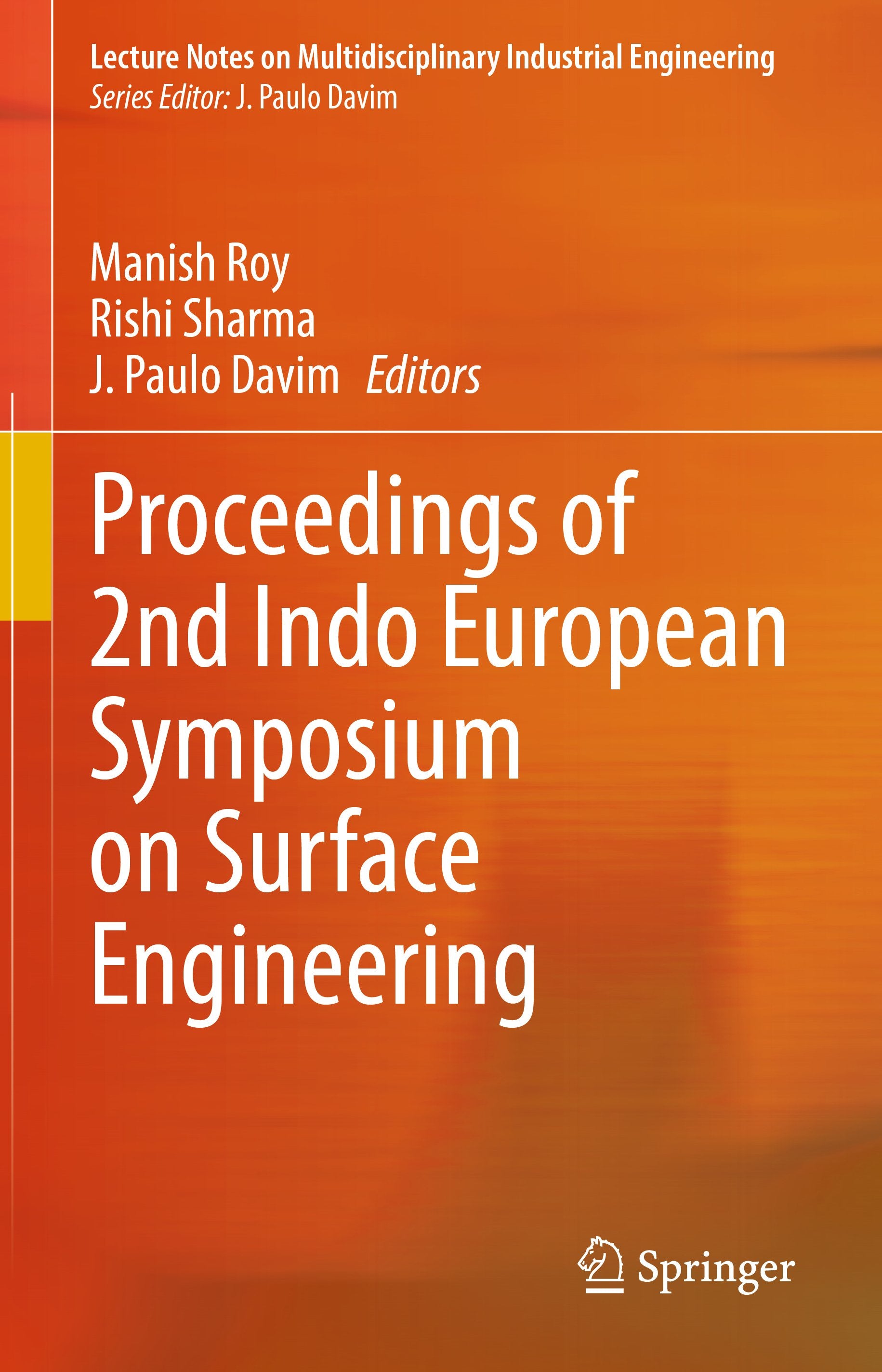 Proceedings of 2nd Indo European Symposium on Surface Engineering