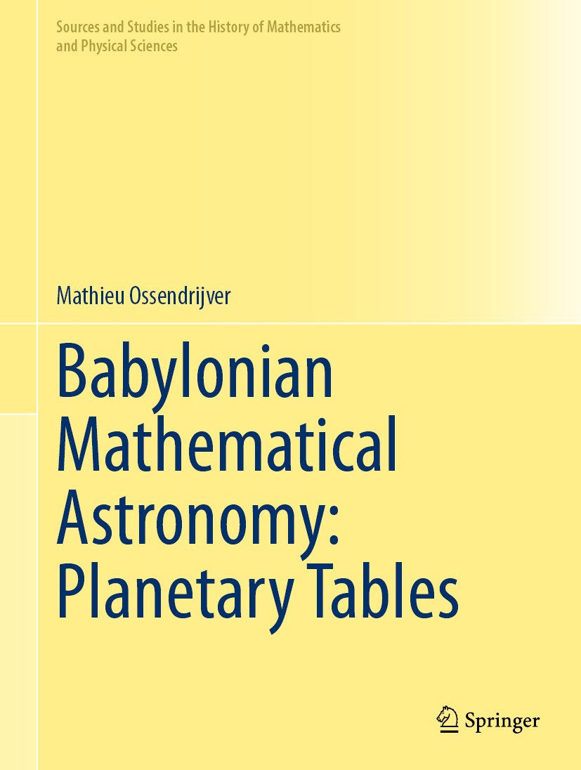 Sources and Studies in the History of Mathematics and Physical Sciences