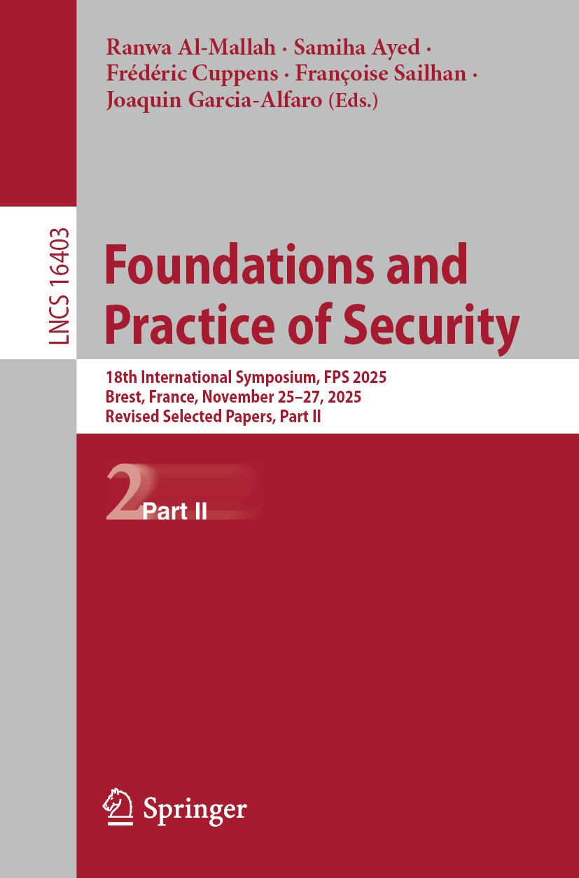 Foundations and Practice of Security