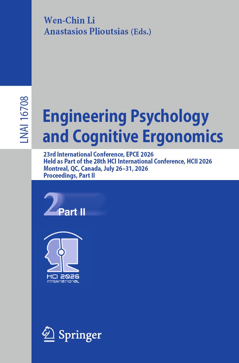 Engineering Psychology and Cognitive Ergonomics