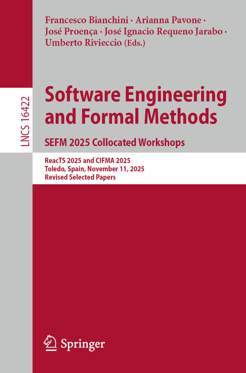 Software Engineering and Formal Methods. SEFM 2025 Collocated Workshops