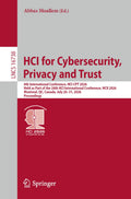 HCI for Cybersecurity, Privacy and Trust