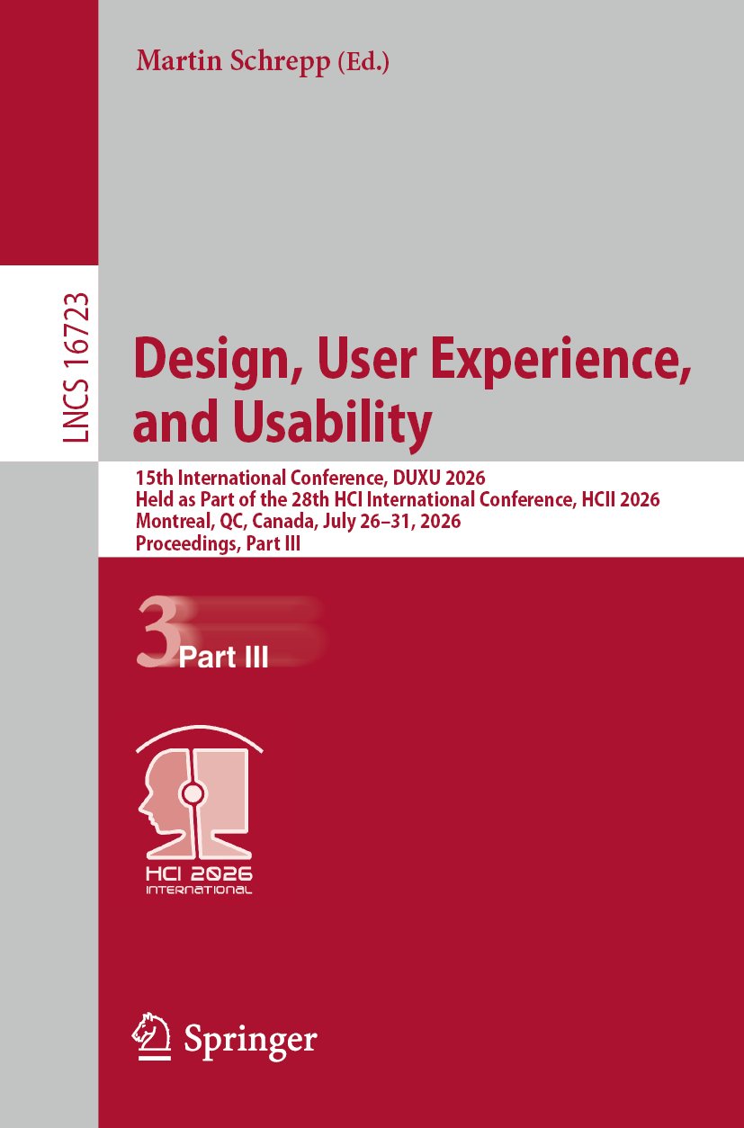 Design, User Experience, and Usability