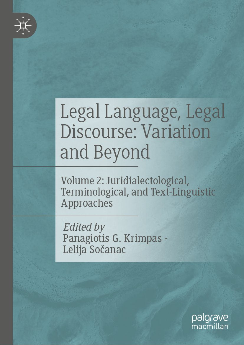 Legal Language, Legal Discourse: Variation and Beyond