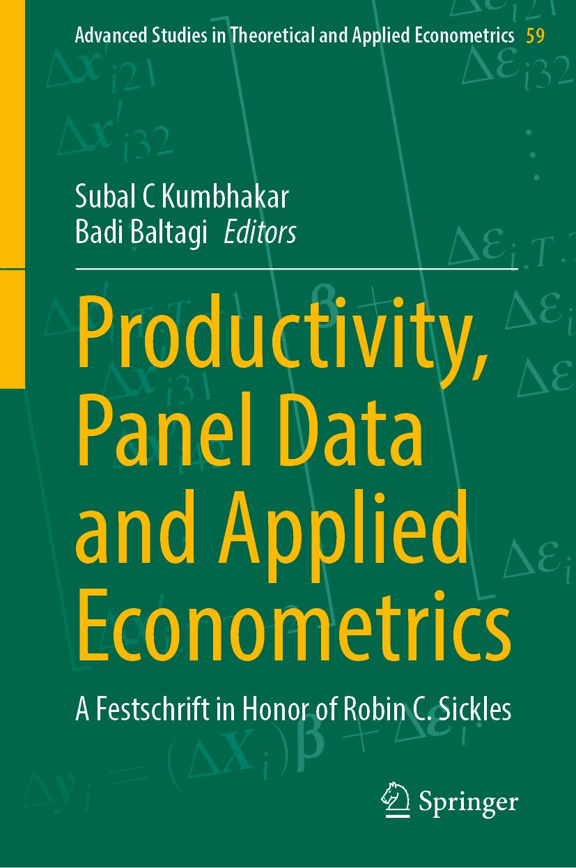 Productivity, Panel Data and Applied Econometrics