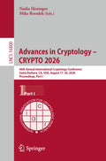 Advances in Cryptology – CRYPTO 2026