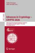 Advances in Cryptology – CRYPTO 2026