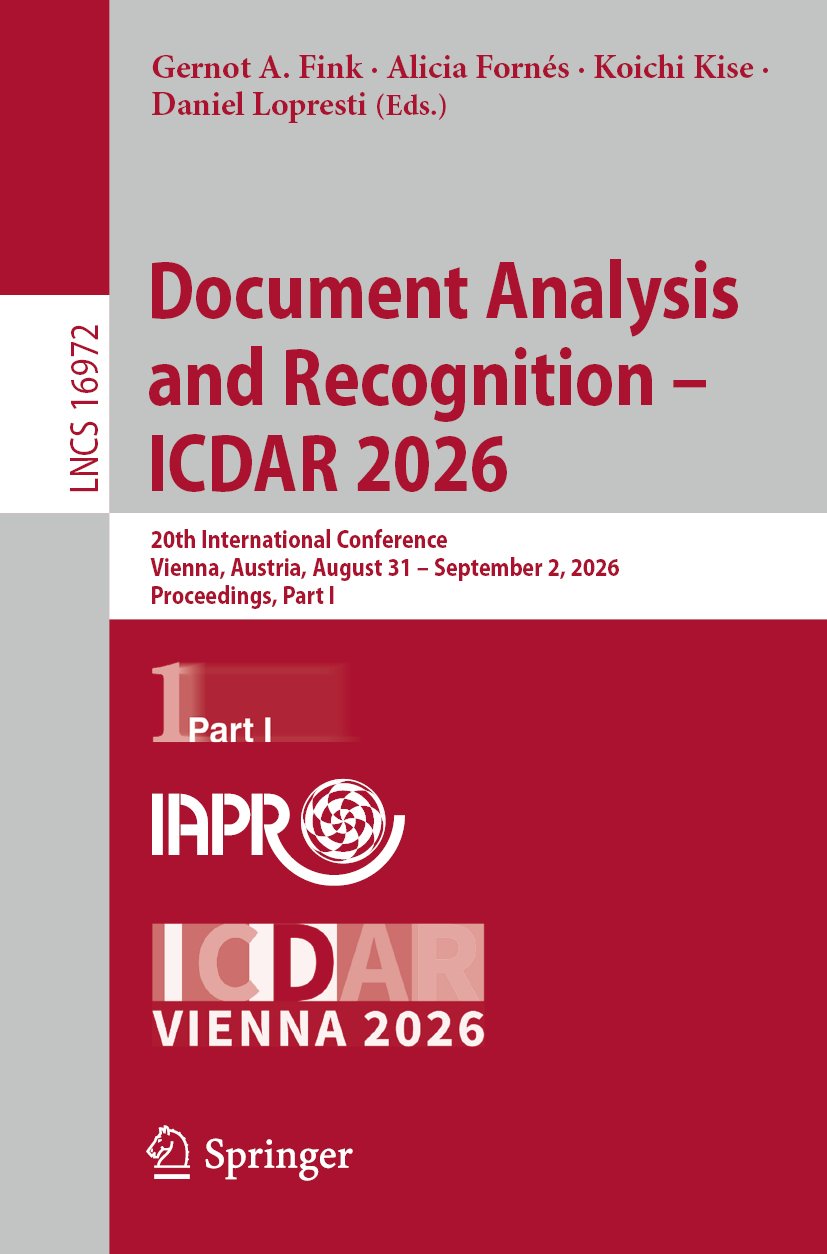 Document Analysis and Recognition – ICDAR 2026
