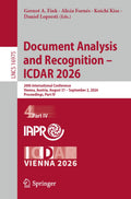 Document Analysis and Recognition – ICDAR 2026