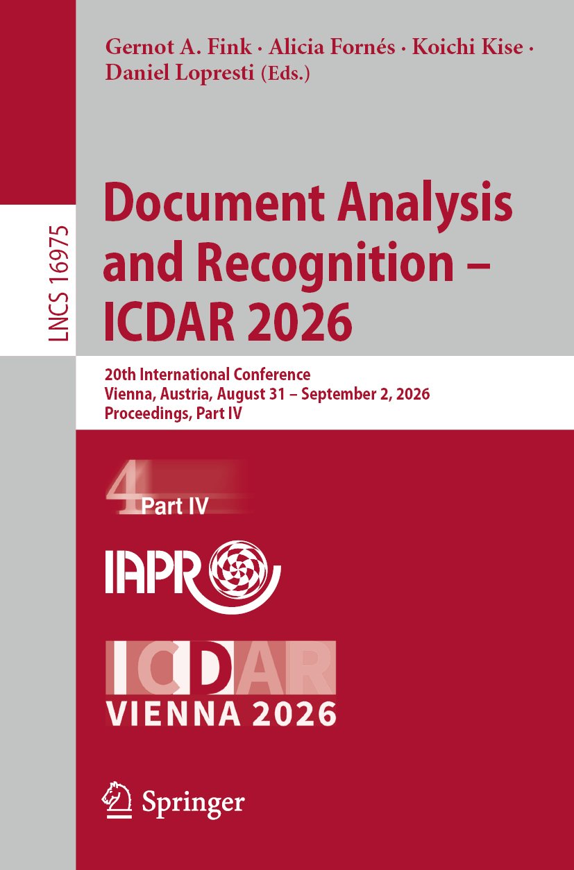 Document Analysis and Recognition – ICDAR 2026
