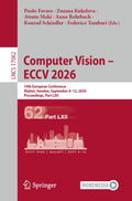 Computer Vision – ECCV 2026