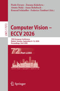 Computer Vision – ECCV 2026
