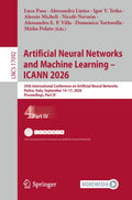 Artificial Neural Networks and Machine Learning – ICANN 2026