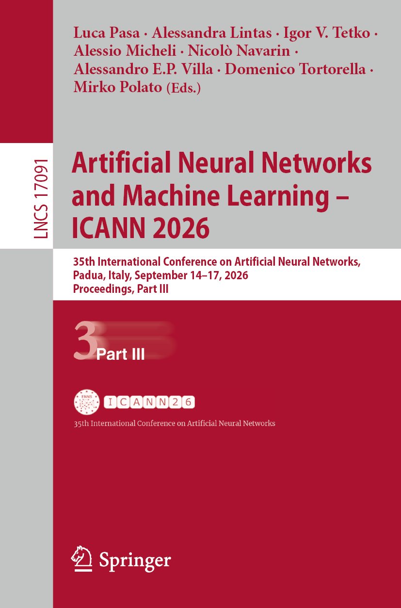 Artificial Neural Networks and Machine Learning – ICANN 2026