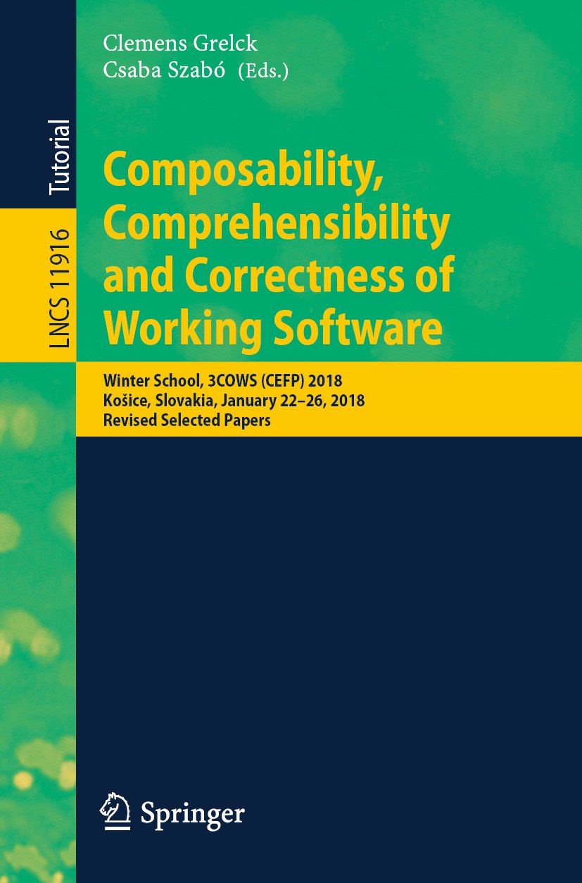 Composability, Comprehensibility and Correctness of Working Software