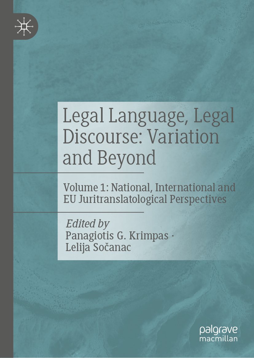Legal Language, Legal Discourse: Variation and Beyond
