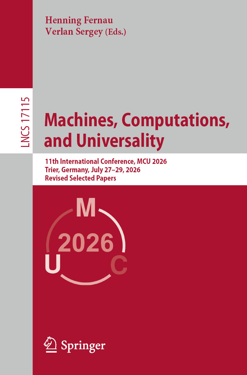 Machines, Computations, and Universality
