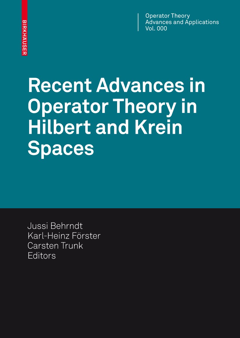 Operator Theory: Advances and Applications