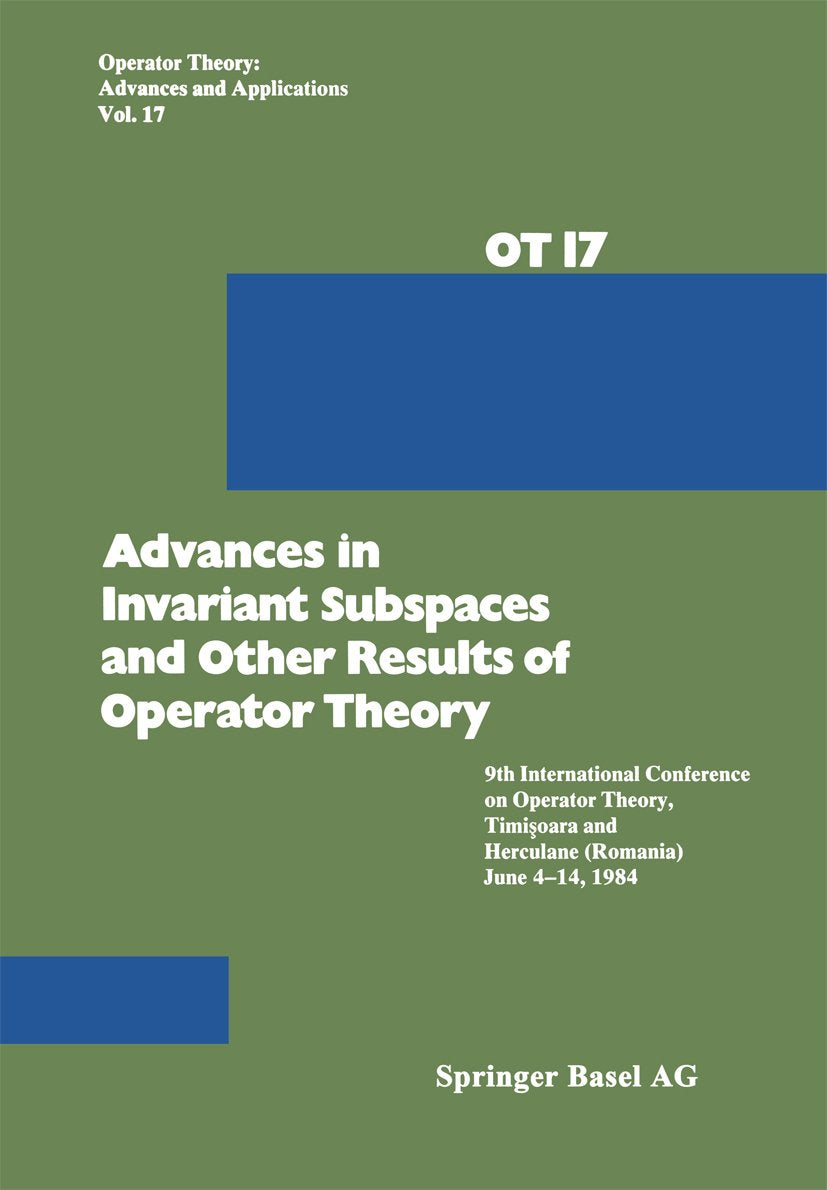Operator Theory: Advances and Applications