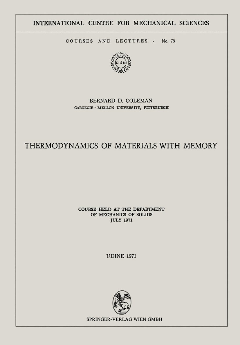 CISM International Centre for Mechanical Sciences