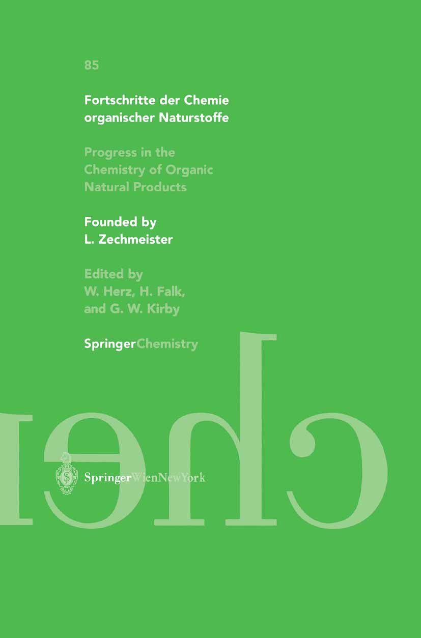 Fortschritte der Chemie organischer Naturstoffe Progress in the Chemistry of Organic Natural Products