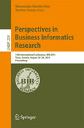 Lecture Notes in Business Information Processing