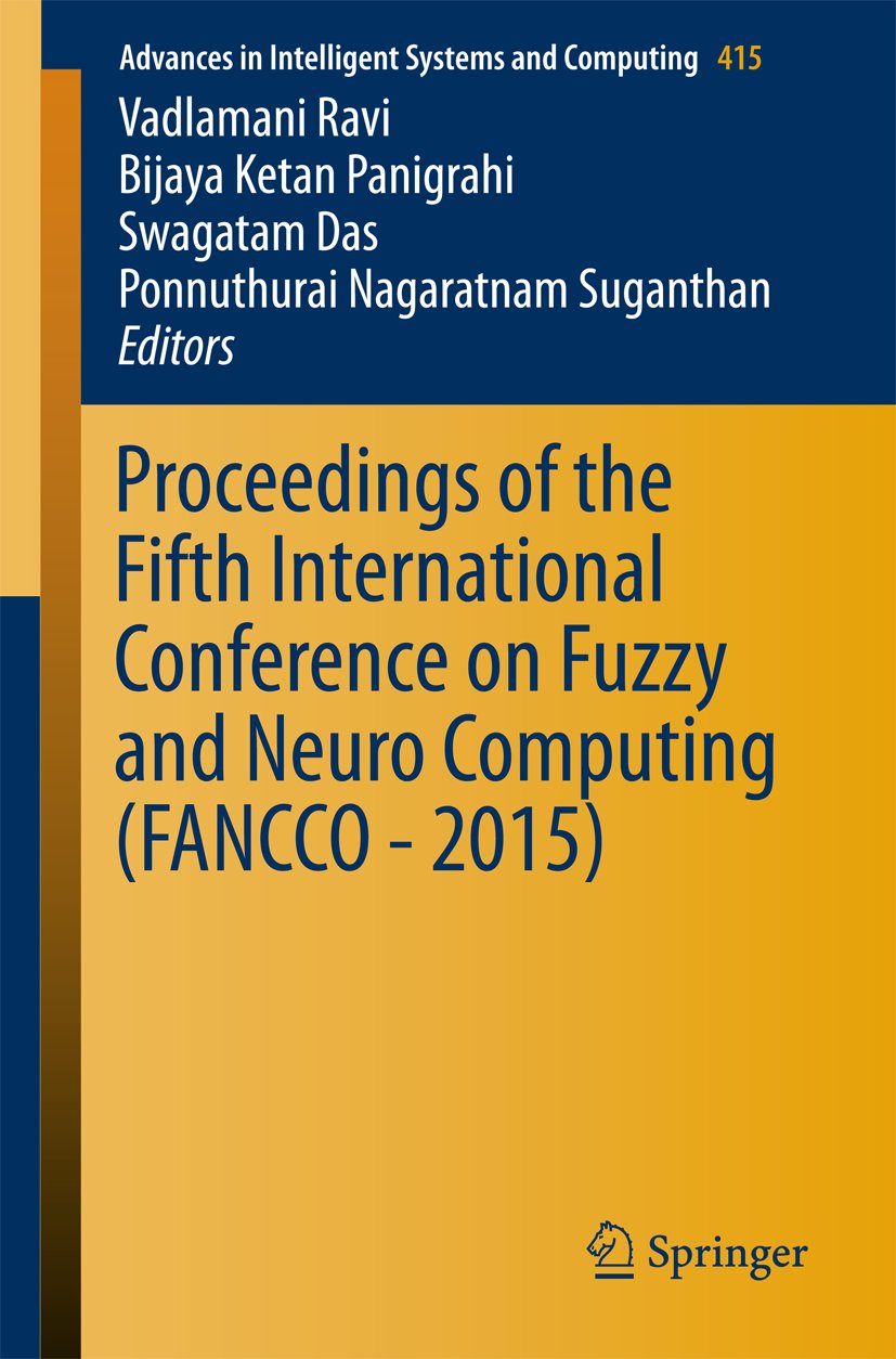 Advances in Intelligent Systems and Computing