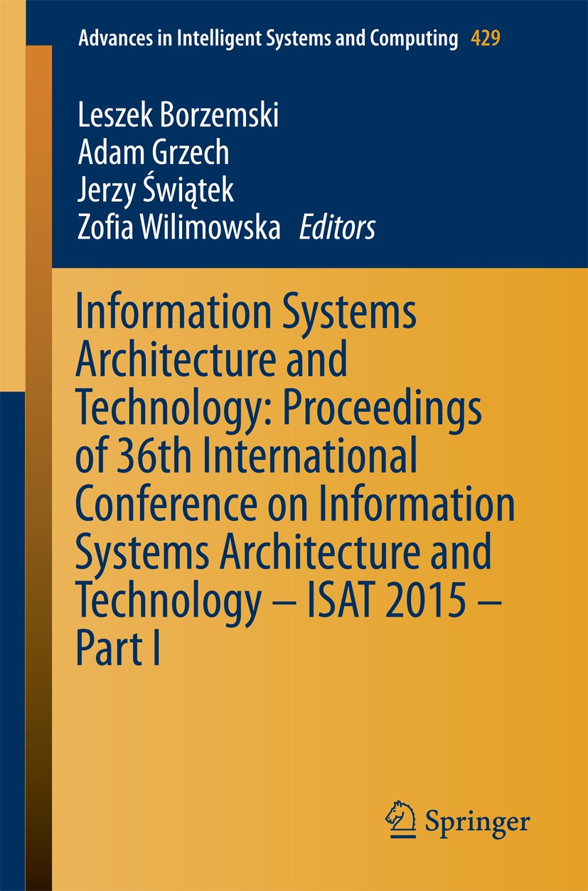 Advances in Intelligent Systems and Computing