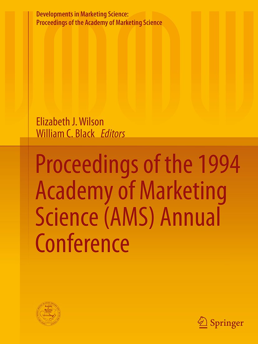 Developments in Marketing Science: Proceedings of the Academy of Marketing Science