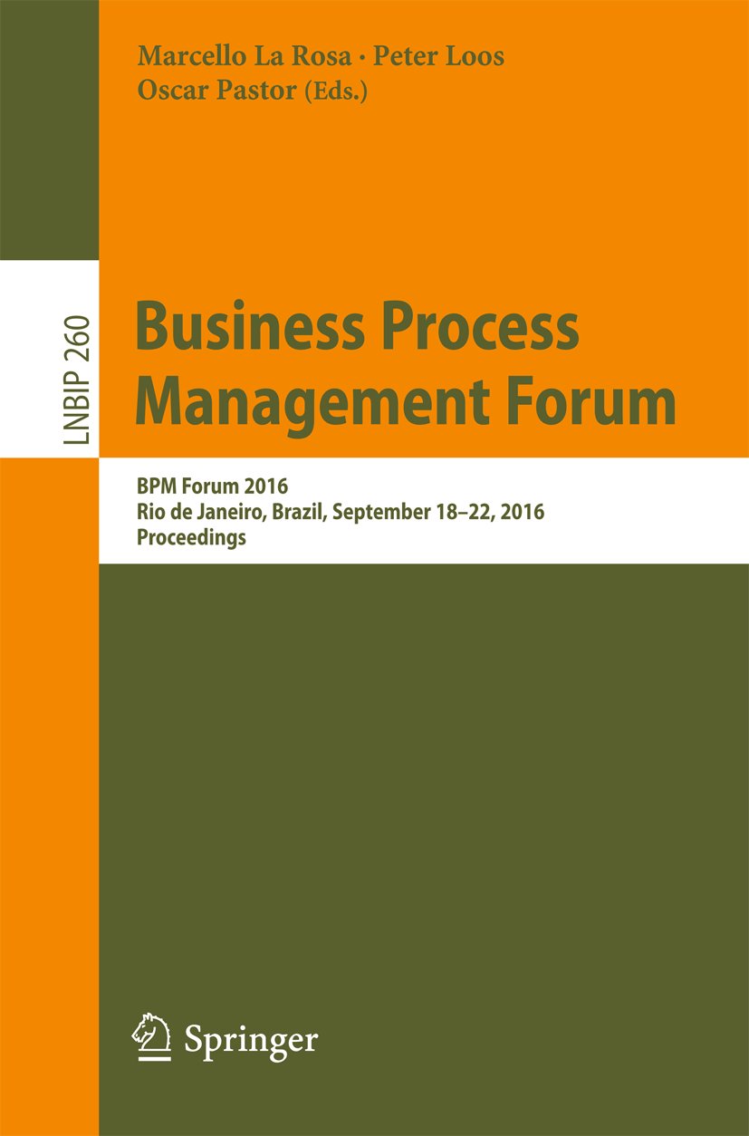 Lecture Notes in Business Information Processing