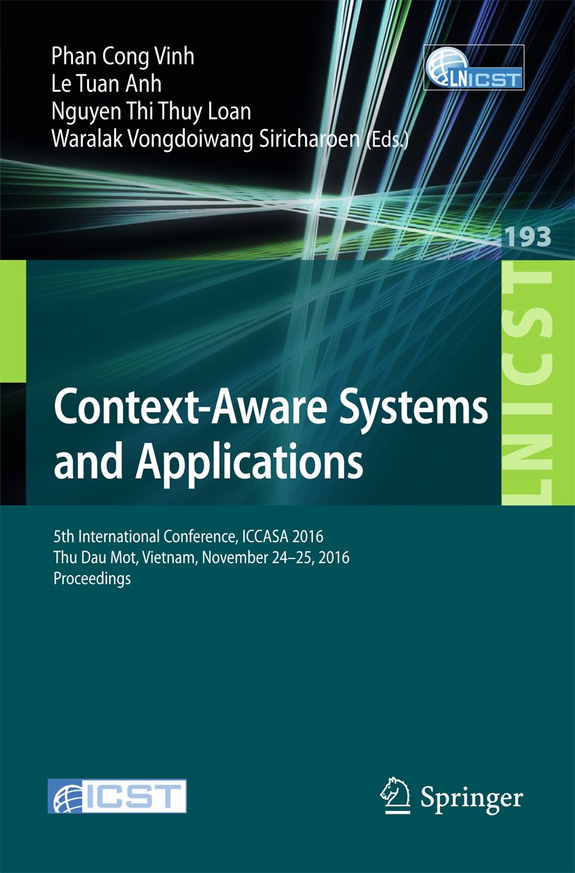 Lecture Notes of the Institute for Computer Sciences, Social Informatics and Telecommunications Engineering