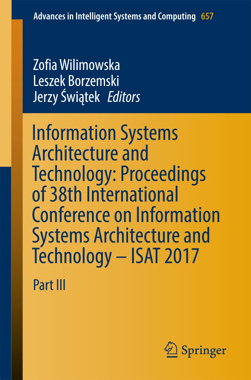 Advances in Intelligent Systems and Computing