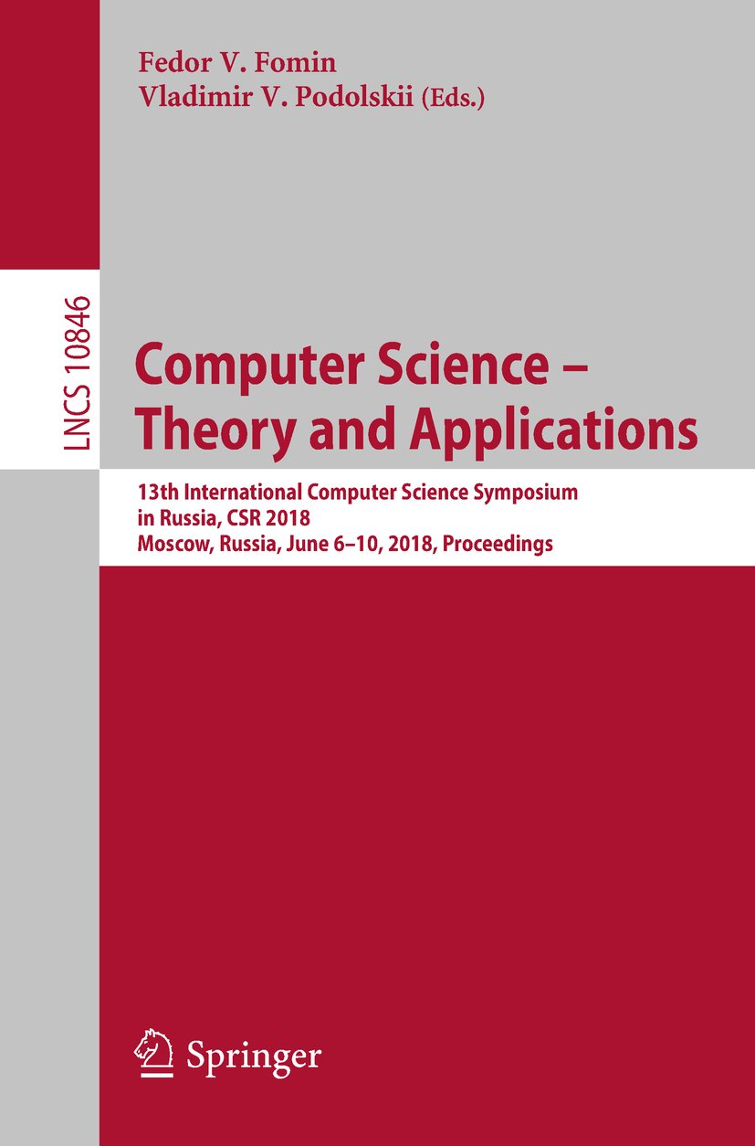 Lecture Notes in Computer Science