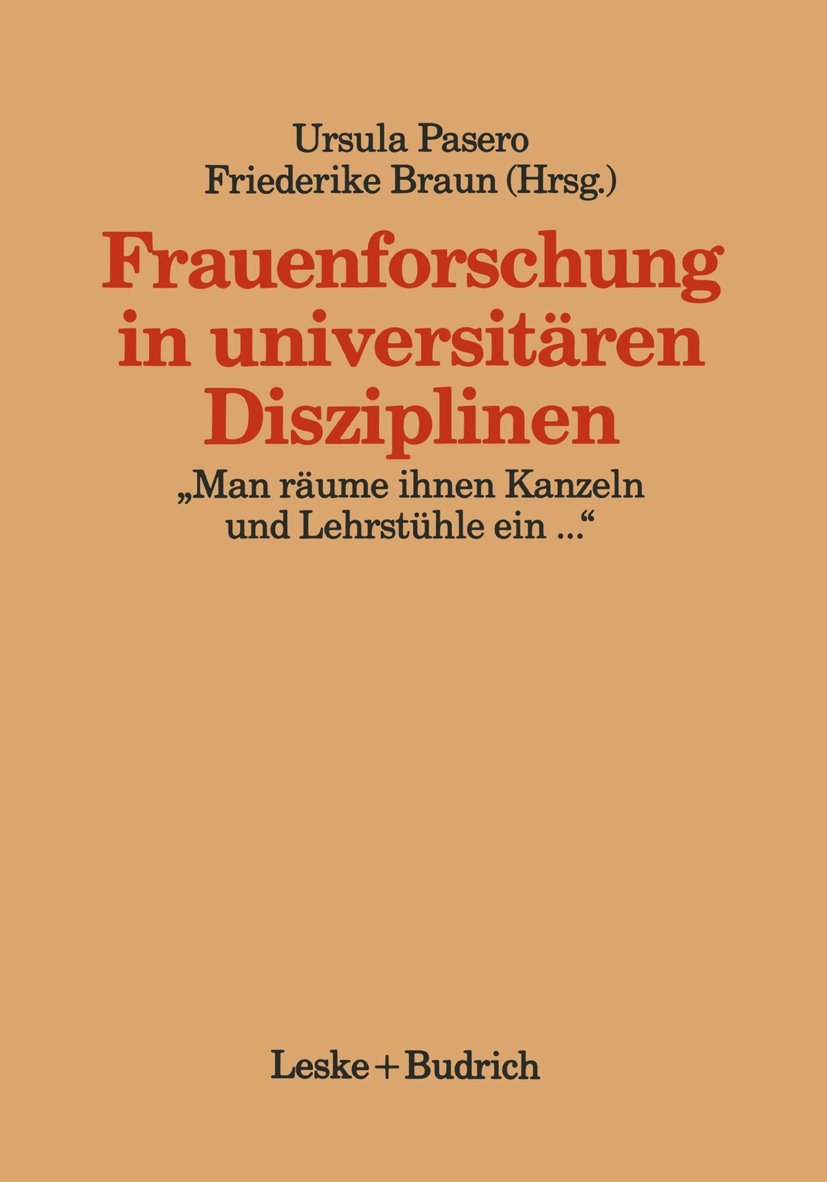 Frauenforschung in universitären Disziplinen