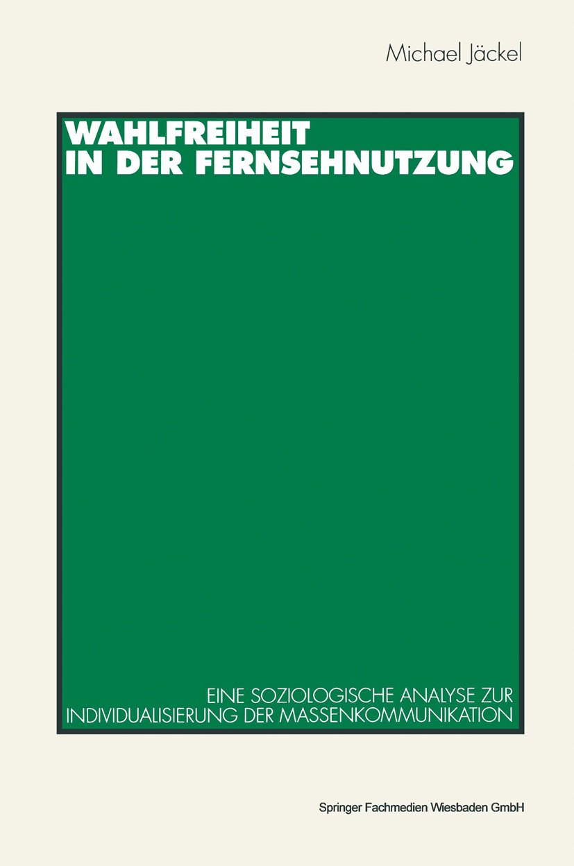 Wahlfreiheit in der Fernsehnutzung
