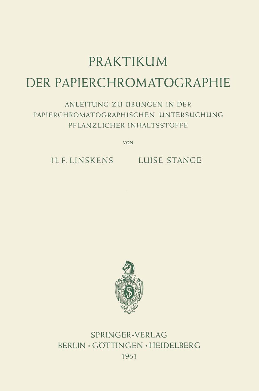Praktikum der Papierchromatographie