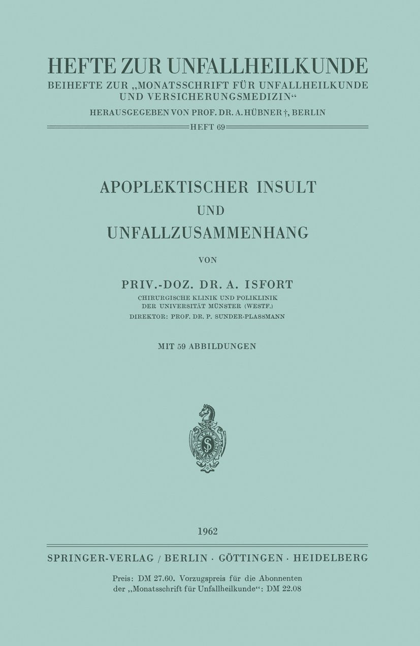 Apoplektischer Insult und Unfallzusammenhang