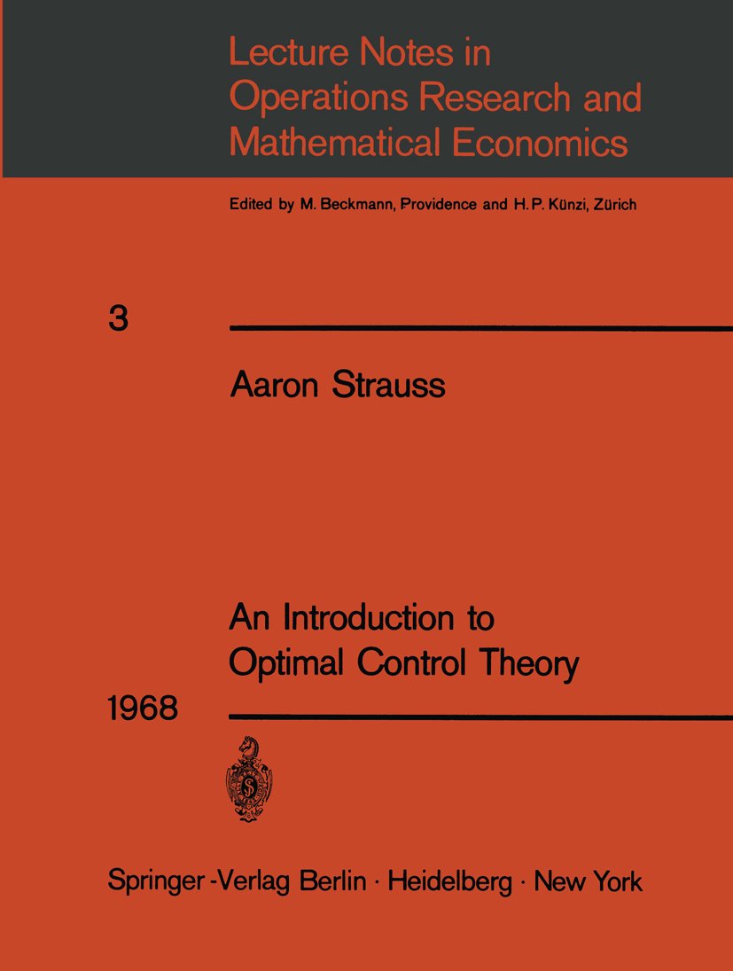 Lecture Notes in Economics and Mathematical Systems