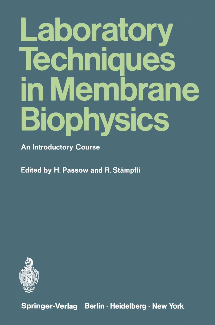 Laboratory Techniques in Membrane Biophysics