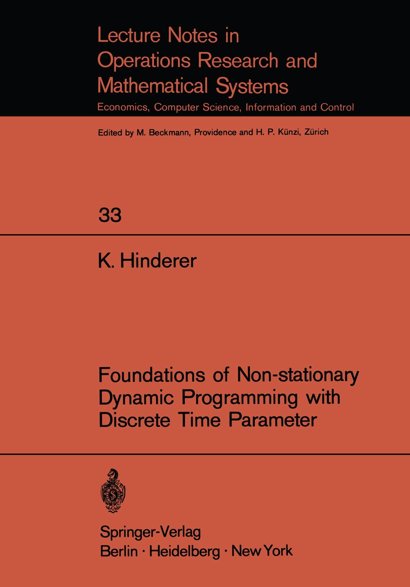 Lecture Notes in Economics and Mathematical Systems