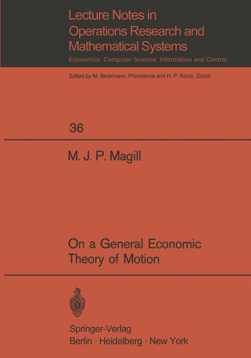 Lecture Notes in Economics and Mathematical Systems
