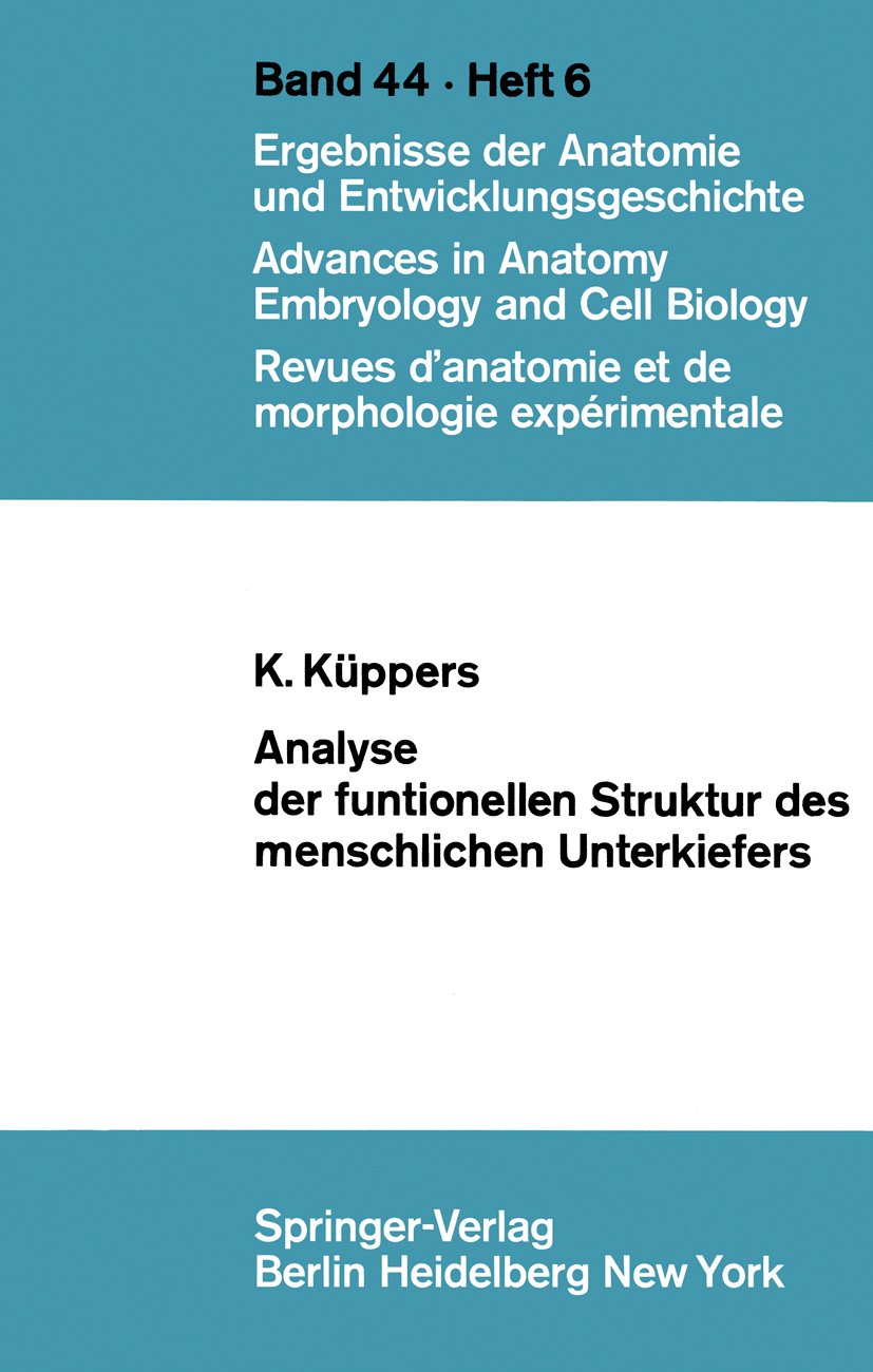 Analyse der funktionellen Struktur des menschlichen Unterkiefers