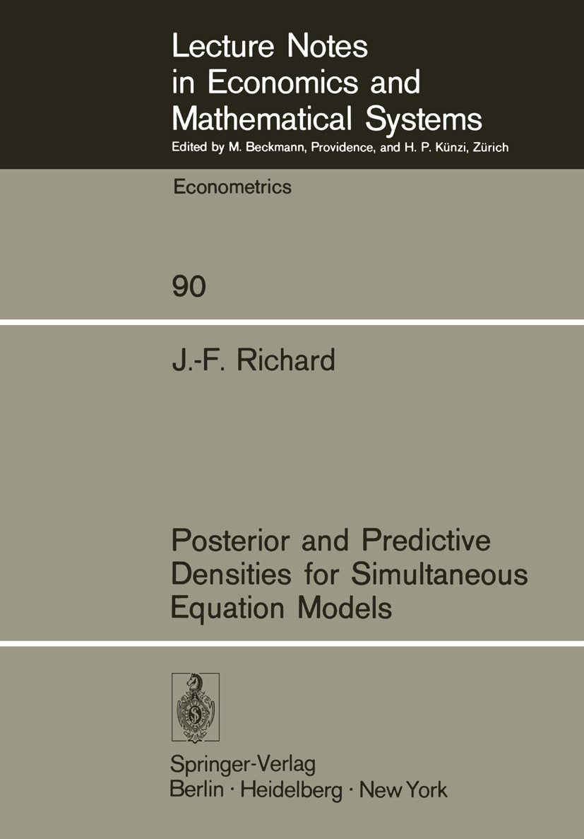 Lecture Notes in Economics and Mathematical Systems